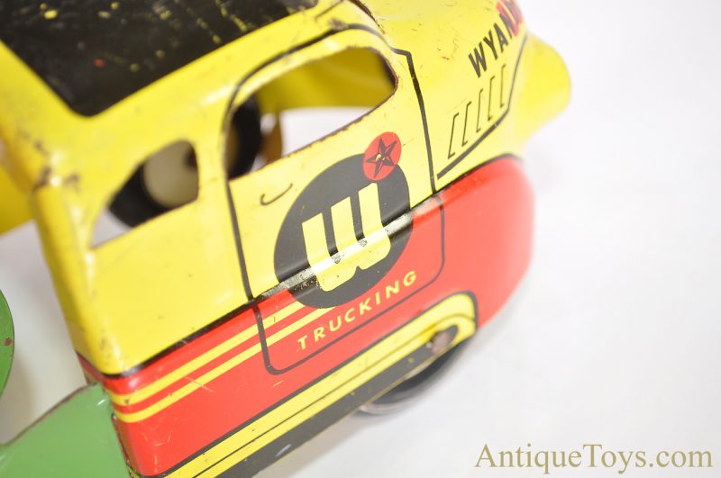 Wyandotte Toys All Metal Products Company Pressed Steel Wyandotte Trucking Shady Glen Stock Ranch Cattle Semi-Trailer Truck <FONT COLOR="ff000 ">*SOLD*</font> - Image 10