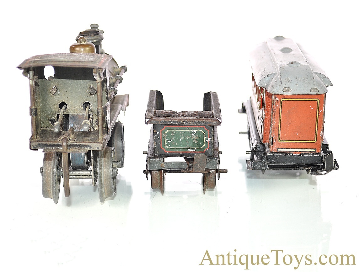Karl Bub ca. 1910's Tin Lithographed Windup O Gauge Train