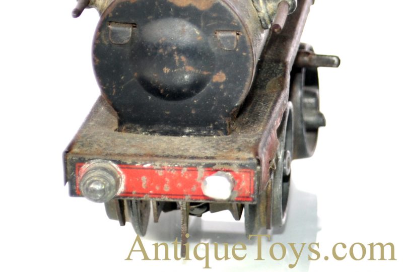 Karl Bub ca. 1910's Tin Lithographed Windup O Gauge Train Set with Locomotive, Coal & Passenger Car Made for the U.S. Market  <FONT COLOR="ff000 ">*SOLD*</font> - Image 7