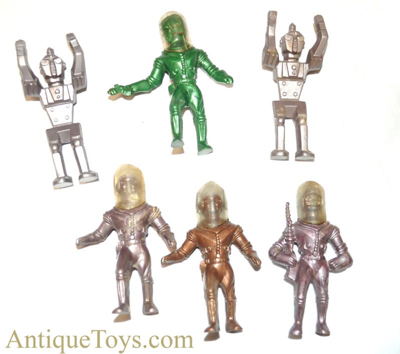 Archer ca. 1950's Plastic Spacemen Astronaut Alien Robot Figures <FONT COLOR="ff000 ">*SOLD*</font>