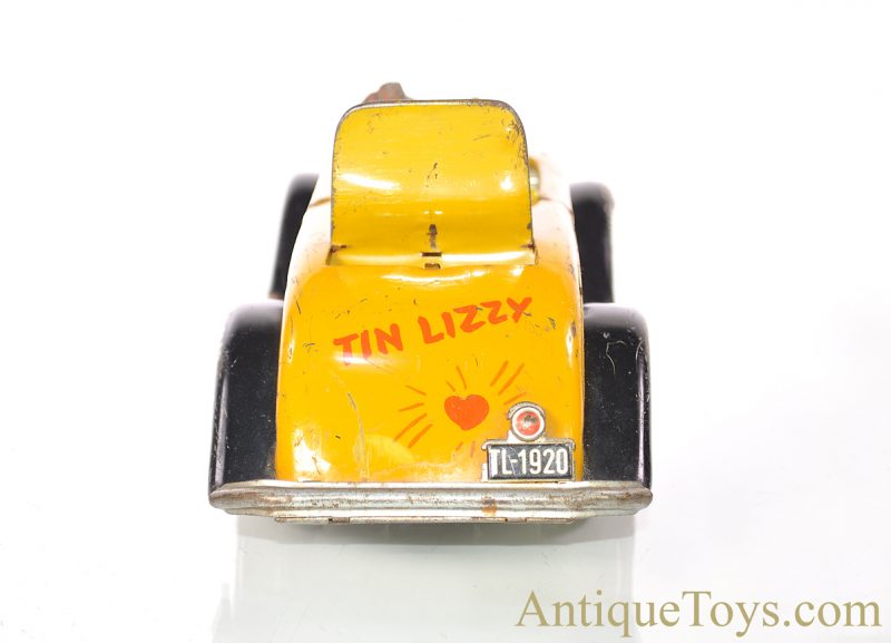 Arnold ca. 1950’s TL-1920 Hochzeitsauto “Tin Lizzy” Tin Lithographed Old Jalopy Car with Figures for Parts for Sale - Image 6