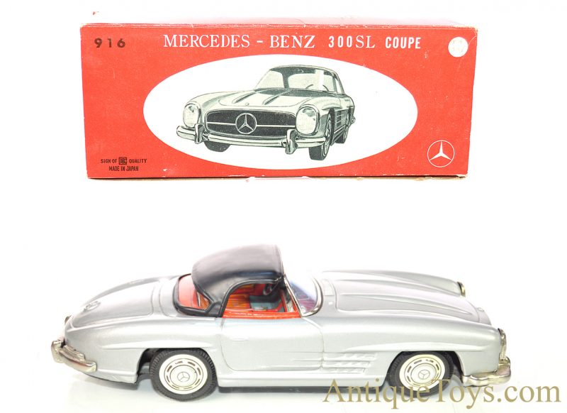 Bandai Mercedes-Benz 300SL Coupe #916 Tin Lithographed Friction Japan Scale Model w/Box for Sale <FONT COLOR="ff000 ">*SOLD*</font>