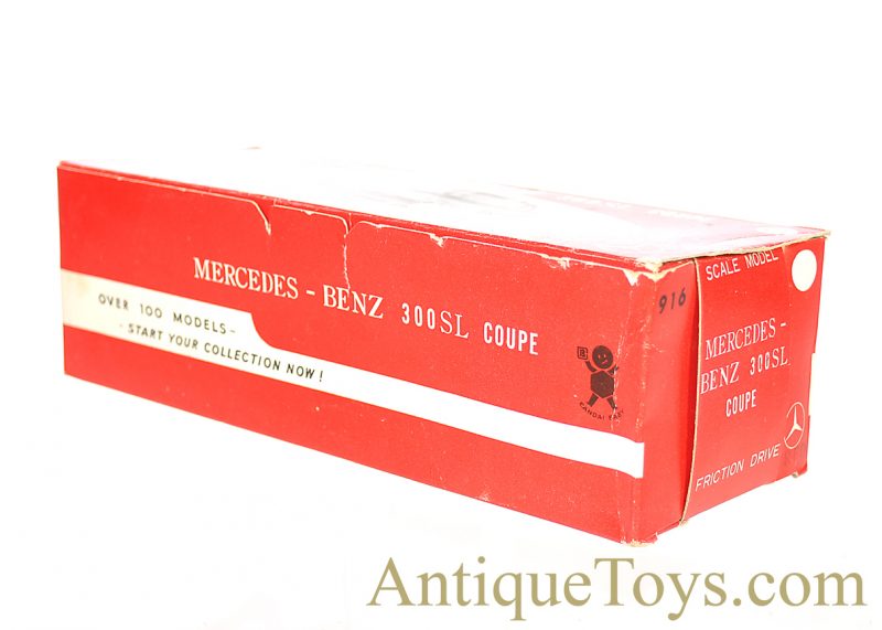 Bandai Mercedes-Benz 300SL Coupe #916 Tin Lithographed Friction Japan Scale Model w/Box for Sale <FONT COLOR="ff000 ">*SOLD*</font> - Image 9