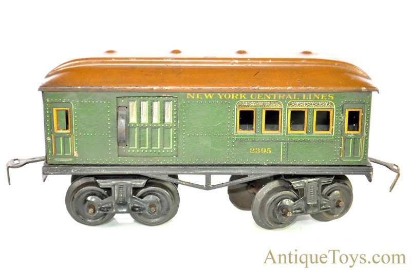Bing Werkes "New York Central Lines" Cast Iron Electric Locomotive & Tin Lithographed Passenger & Caboose Cars Train Set *RESEARCH HELP NEEDED* <FONT COLOR="ff000 ">*SOLD*</font> - Image 8