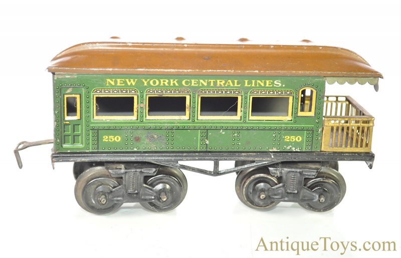 Bing Werkes "New York Central Lines" Cast Iron Electric Locomotive & Tin Lithographed Passenger & Caboose Cars Train Set *RESEARCH HELP NEEDED* <FONT COLOR="ff000 ">*SOLD*</font> - Image 14