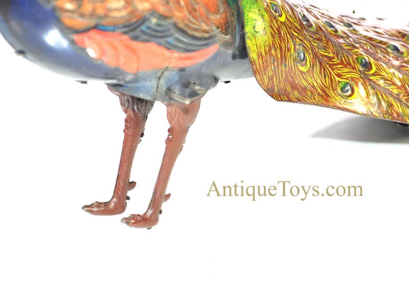 Hans Eberl EBO Toys Pao-Pao German Tin Windup Lithographed Walking Peacock Toy<FONT COLOR="ff000 ">*SOLD*</font> - Image 13