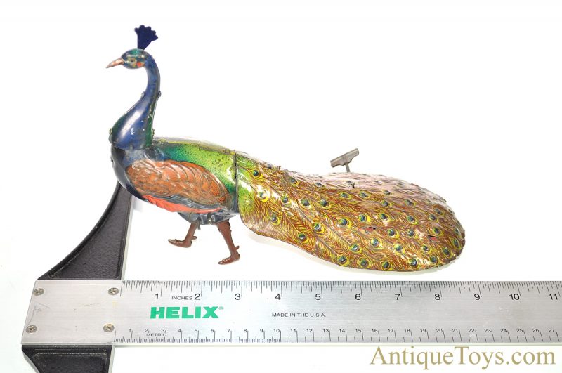 Hans Eberl EBO Toys Pao-Pao German Tin Windup Lithographed Walking Peacock Toy<FONT COLOR="ff000 ">*SOLD*</font> - Image 14