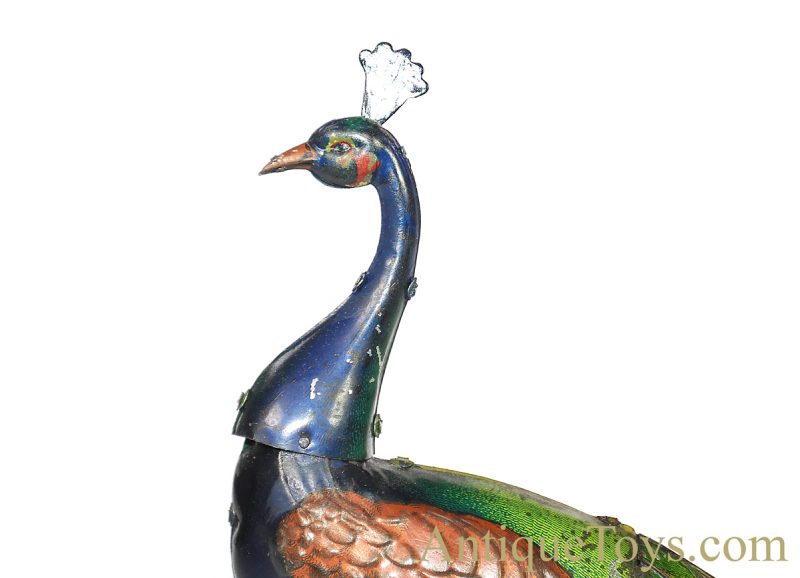 Hans Eberl EBO Toys Pao-Pao German Tin Windup Lithographed Walking Peacock Toy<FONT COLOR="ff000 ">*SOLD*</font> - Image 10