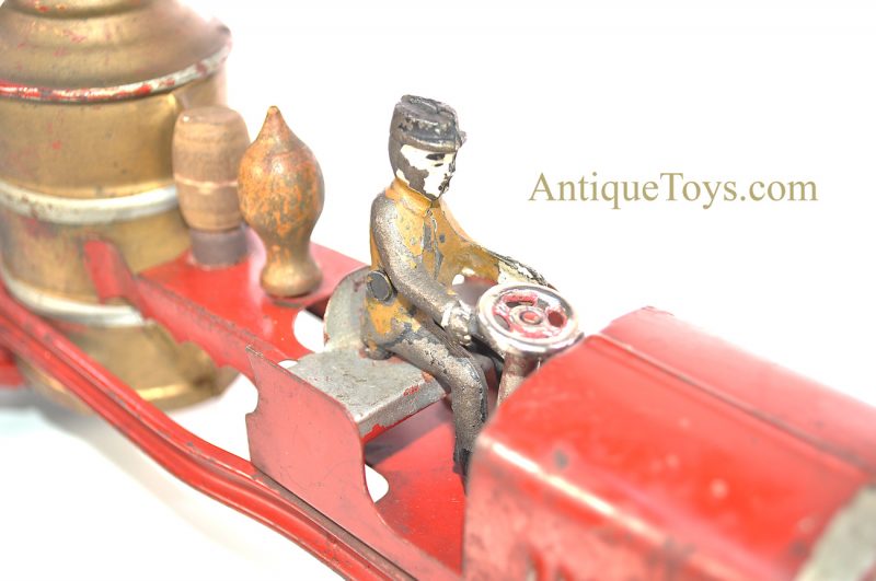 Kingsbury Manufacturing Co. Rare ca. 1931 #1626 Tin Hand Painted Windup Bell Ringer Fire Engine Pumper Truck <FONT COLOR="ff000 ">*SOLD*</font> - Image 7