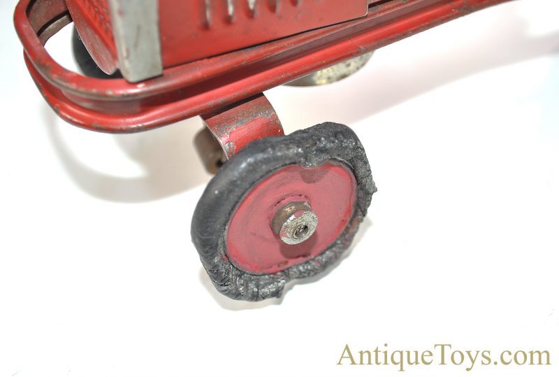 Kingsbury Manufacturing Co. Rare ca. 1931 #1626 Tin Hand Painted Windup Bell Ringer Fire Engine Pumper Truck <FONT COLOR="ff000 ">*SOLD*</font> - Image 9