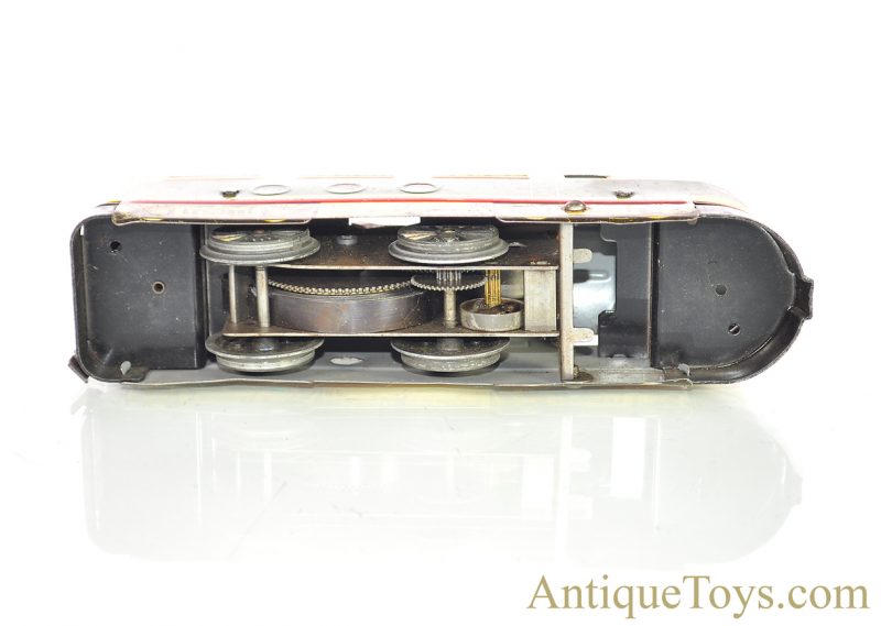 Marx O-Gauge 7pc. Tin Lithographed Train Set #4000 Seaboard Clockwork & Dummy A-Unit Diesel Locomotive with #956 Caboose, B&O Coal, Flat & Sinclair Tank Cars & Illinois Central Trestle Bridge for Sale - Image 8