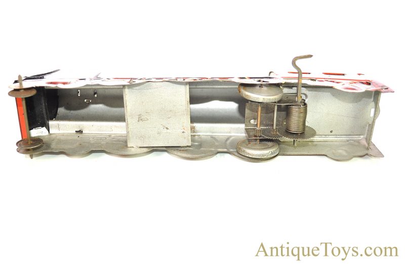 Memo Rare S.N.C.F Pacific Type 602 Steam Locomotive French Tin Lithographed Windup Toy Train for Sale - Image 5