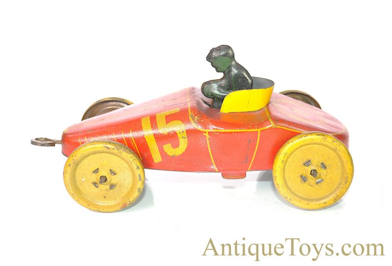 Mohawk Toys Very Rare "Racer #15" Tin Windup Lithographed Racecar <FONT COLOR="ff000 ">*SOLD*</font> - Image 2