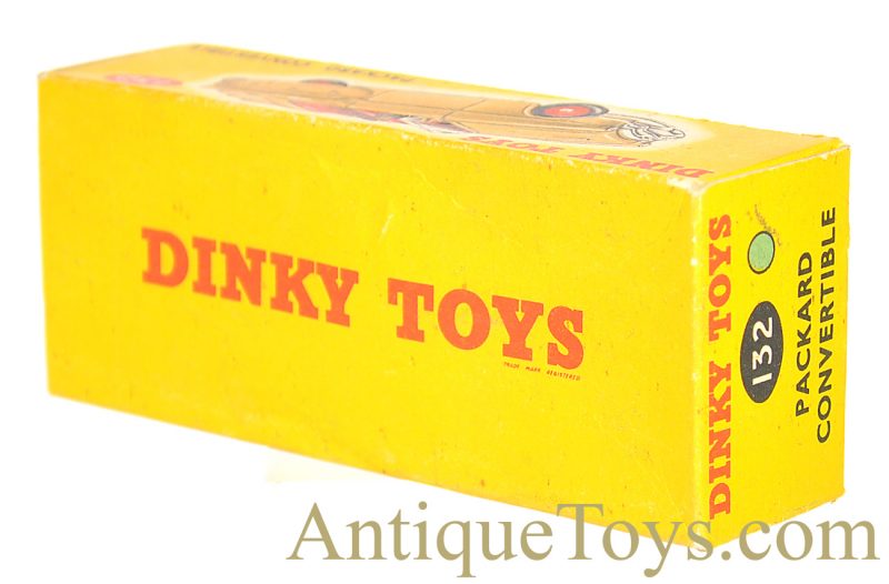 Meccano Ltd. Dinky Toys Diecast Seafoam Green #132 Packard Convertible Car in Box *SOLD* - Image 10