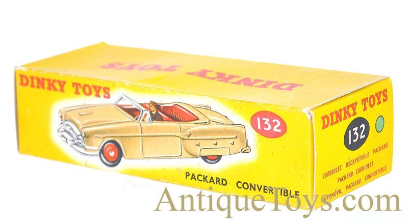Meccano Ltd. Dinky Toys Diecast Seafoam Green #132 Packard Convertible Car in Box *SOLD* - Image 12