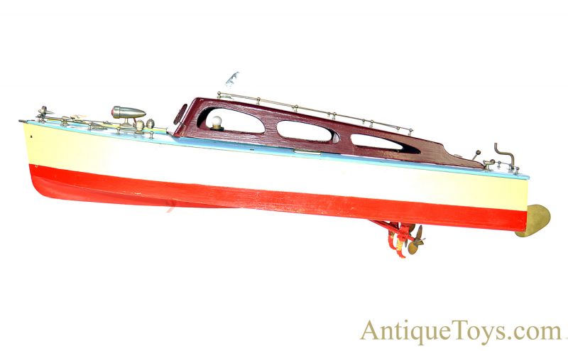ITO Wooden Japanese Speedboat Battery Operated Twin Screw Early Horseshoe TMY Motor <FONT COLOR="ff000 ">*SOLD*</font> - Image 2