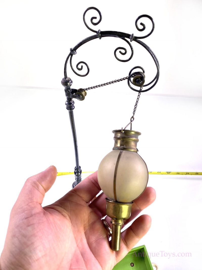 Marklin Street Lamp Ca 1900 Cast Iron Glass & Brass <FONT COLOR="ff000 ">*SOLD*</font> - Image 3
