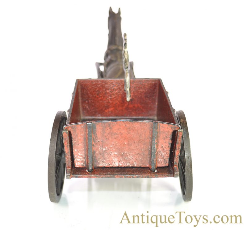 Carpenter ca. 1880's Cast Iron Horse Drawn Wagon <FONT COLOR="ff000 ">*SOLD*</font> - Image 6