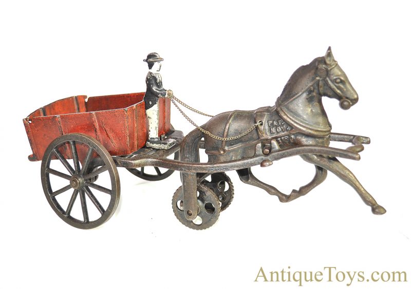 Carpenter ca. 1880's Cast Iron Horse Drawn Wagon <FONT COLOR="ff000 ">*SOLD*</font> - Image 3