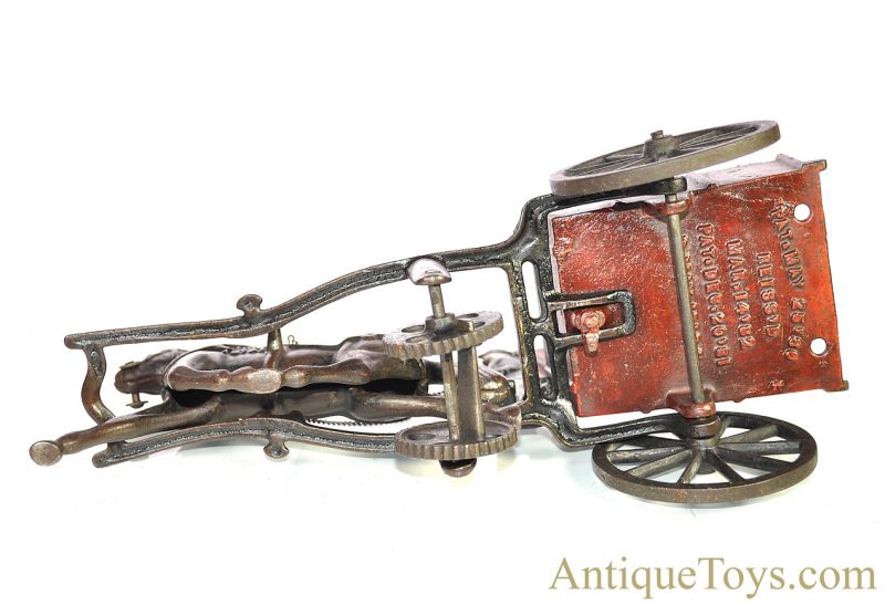 Carpenter ca. 1880's Cast Iron Horse Drawn Wagon <FONT COLOR="ff000 ">*SOLD*</font> - Image 8
