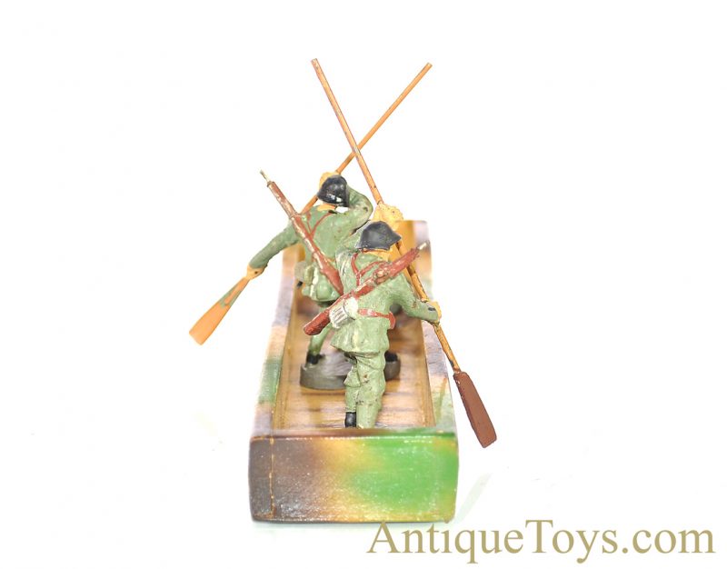 Elastolin Hausser Pontoon Boat Building Kit Group of Young Pioneer Soldiers German Toy <FONT COLOR="ff000 ">*SOLD*</font> - Image 6