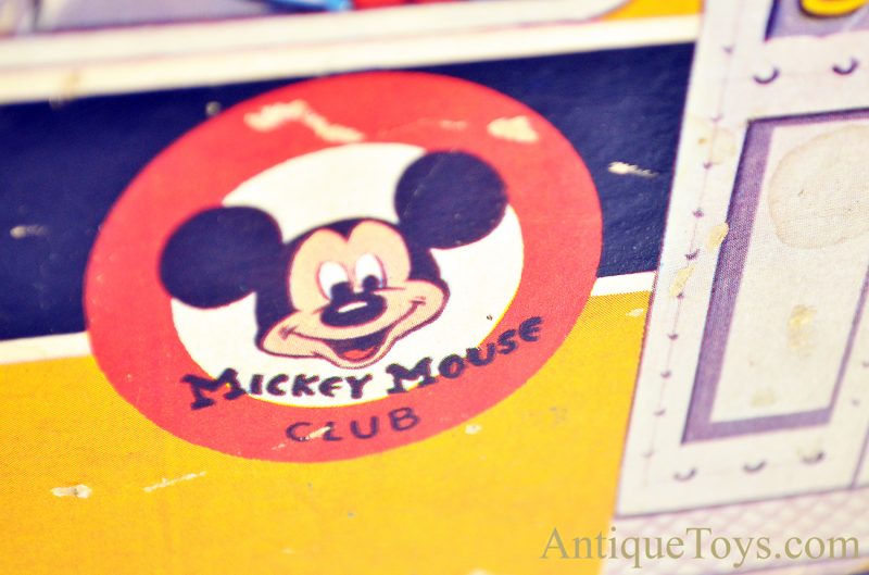 The Gong Bell Mfg. Co. Walt Disney Stars Mickey Mouse Bus Lines Wooden Ride On or Pull Bell Ringer Toy <FONT COLOR="ff000 ">*SOLD*</font> - Image 8