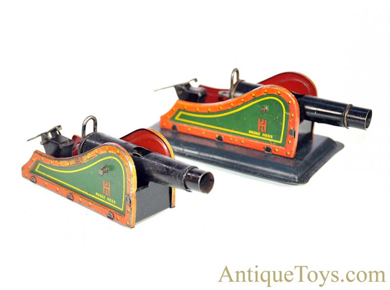 Hess Tin Lithographed Set of Firing Cannons for Sale - Image 2