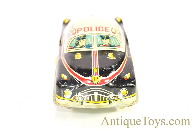 Japanese Tin Lithographed Press Down Action Police Car 1620 <FONT COLOR="ff000 ">*SOLD*</font> - Image 3