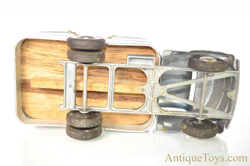 Original Smith-Miller, Inc. “Smitty Toys” Blue Wooden Bed Barrel Delivery Truck <FONT COLOR="ff000 ">*SOLD*</font> - Image 8