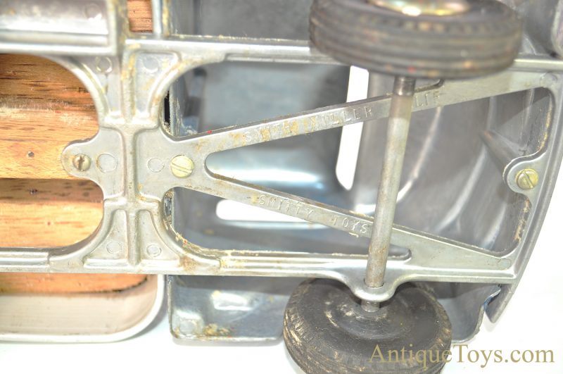 Original Smith-Miller, Inc. “Smitty Toys” Blue Wooden Bed Barrel Delivery Truck <FONT COLOR="ff000 ">*SOLD*</font> - Image 9