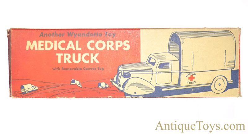 Wyandotte Toys All Metal Products Company Pressed Steel ca. 1930's Medical Corps Truck Red Cross Ambulance No. 430 with Box  *SOLD* - Image 10