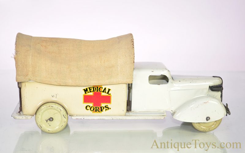 Wyandotte Toys All Metal Products Company Pressed Steel ca. 1930's Medical Corps Truck Red Cross Ambulance No. 430 with Box  *SOLD* - Image 2