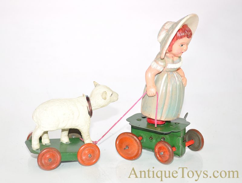 Vintage ca. 1930’s Occupied Japan Mary & Lamb Celluloid/Plastic Windup Toy <FONT COLOR="ff000 ">*SOLD*</font>