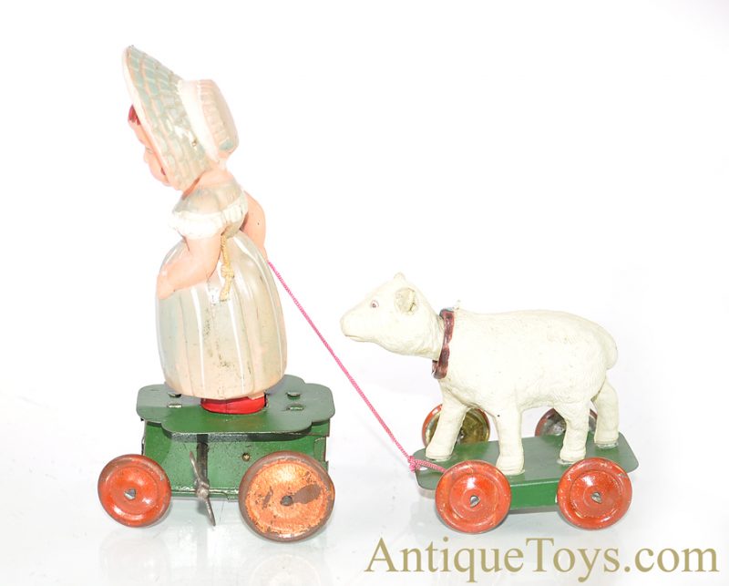 Vintage ca. 1930’s Occupied Japan Mary & Lamb Celluloid/Plastic Windup Toy <FONT COLOR="ff000 ">*SOLD*</font> - Image 2