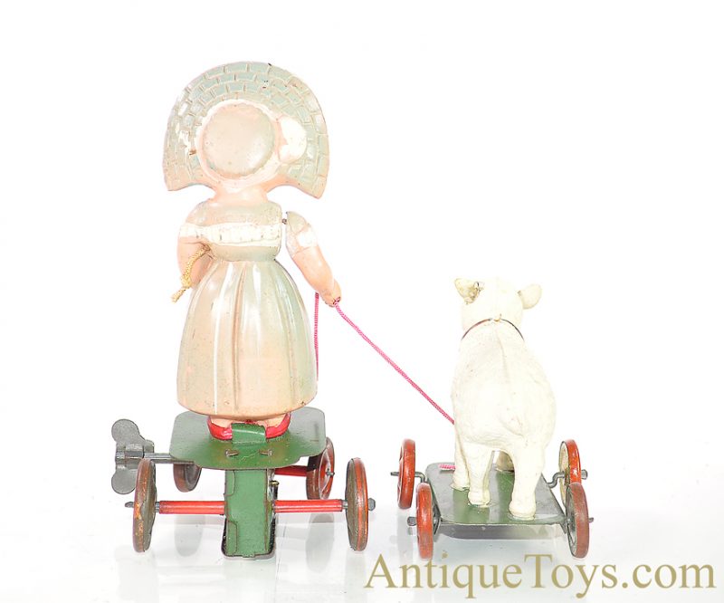 Vintage ca. 1930’s Occupied Japan Mary & Lamb Celluloid/Plastic Windup Toy <FONT COLOR="ff000 ">*SOLD*</font> - Image 4