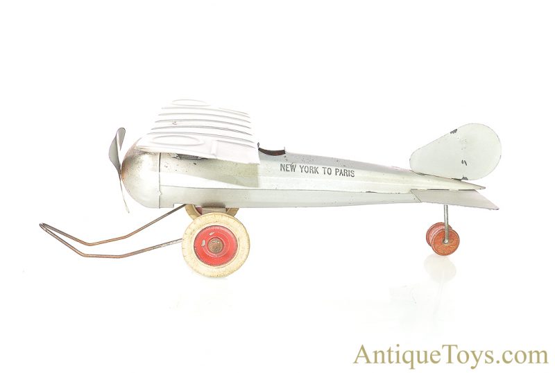 Kingsbury Manufacturing Co. Pressed Steel New York to Paris Airplane <FONT COLOR="ff000 ">*SOLD*</font>