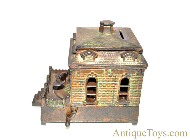 H.L. Judd Co. ca. 1895 Dog on Turntable Cast Iron Mechanical House Bank <FONT COLOR="ff000 ">*SOLD*</font> - Image 5