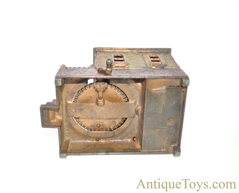 H.L. Judd Co. ca. 1895 Dog on Turntable Cast Iron Mechanical House Bank <FONT COLOR="ff000 ">*SOLD*</font> - Image 7