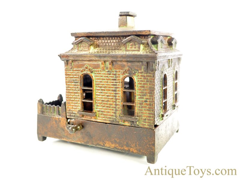H.L. Judd Co. ca. 1895 Dog on Turntable Cast Iron Mechanical House Bank <FONT COLOR="ff000 ">*SOLD*</font> - Image 8