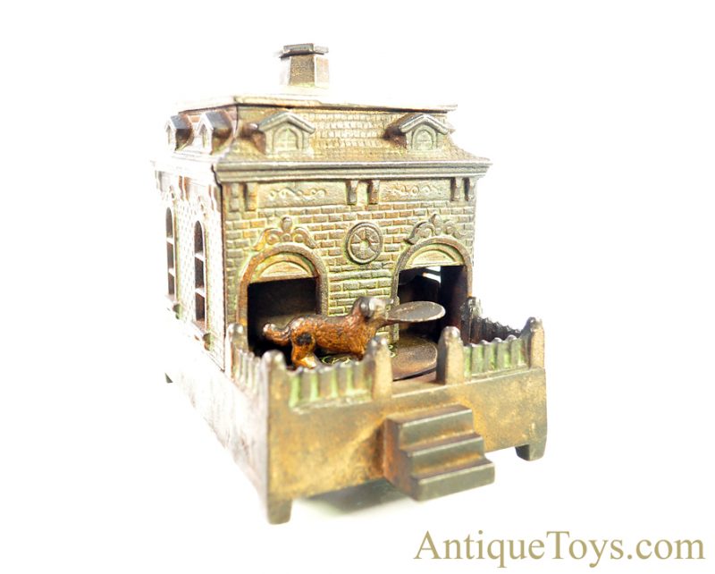 H.L. Judd Co. ca. 1895 Dog on Turntable Cast Iron Mechanical House Bank <FONT COLOR="ff000 ">*SOLD*</font> - Image 9