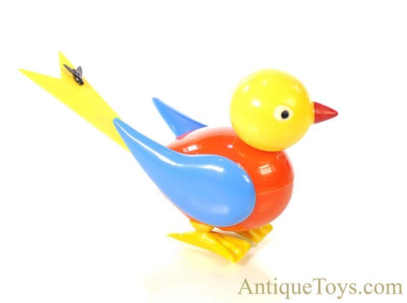 Greppert & Kelch (G&K/GNK) Plastic Windup Bird and Fly German Toy with Box <FONT COLOR="ff000 ">*SOLD*</font> - Image 3