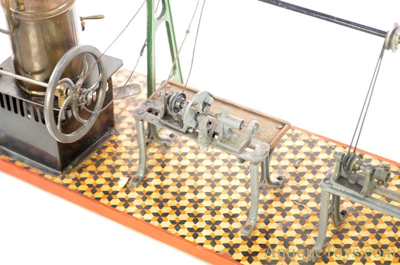 Gebrüder Bing ca. 1898 Brass Vertical Steam Engine Mechanical Workshop #8904 German Steam Toy <FONT COLOR="ff000 ">*SOLD*</font> - Image 6