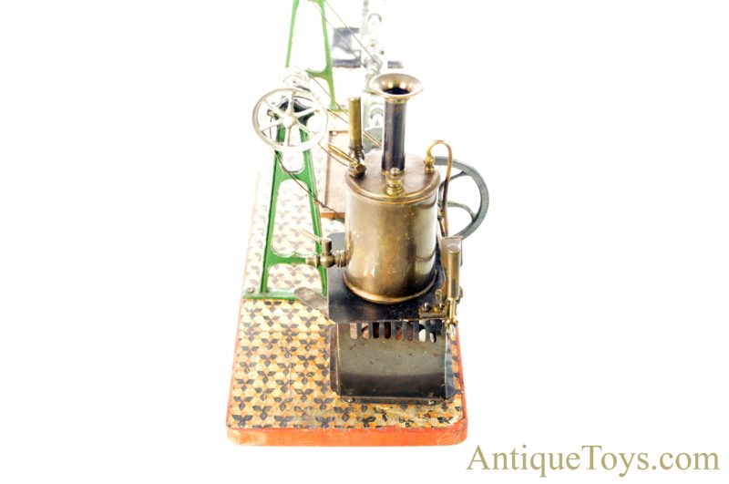 Gebrüder Bing ca. 1898 Brass Vertical Steam Engine Mechanical Workshop #8904 German Steam Toy <FONT COLOR="ff000 ">*SOLD*</font> - Image 3