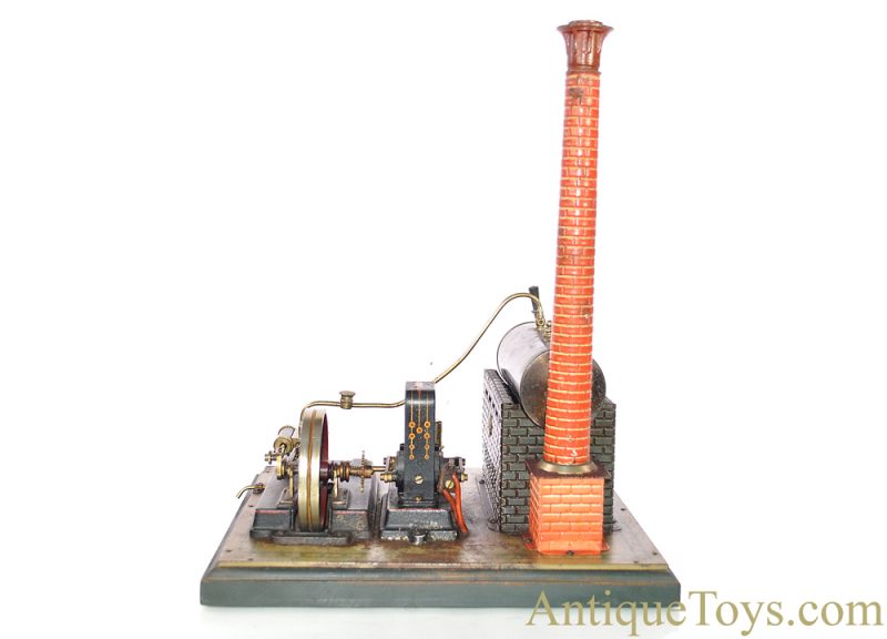 Gebrüder Bing ca. 1912 Horizontal Steam Engine #130/541 Dynamo Plant with Electric Light German Toy <FONT COLOR="ff000 ">*SOLD*</font> - Image 5