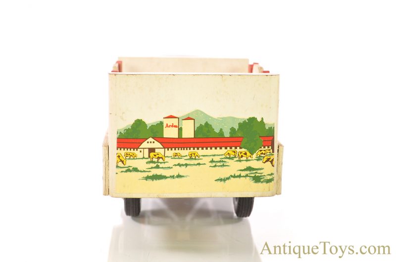 Original Smith-Miller, Inc. “Smitty Toys” Pressed Steel & Wood Arden Milk Delivery Stake Truck <FONT COLOR="ff000 ">*SOLD*</font> - Image 5