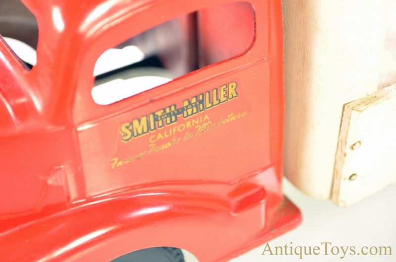 Original Smith-Miller, Inc. “Smitty Toys” Pressed Steel & Wood Arden Milk Delivery Stake Truck <FONT COLOR="ff000 ">*SOLD*</font> - Image 6