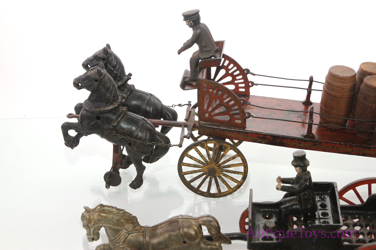 Horse Drawn Cast Iron Toy *SOLD* Antique Toys for Sale