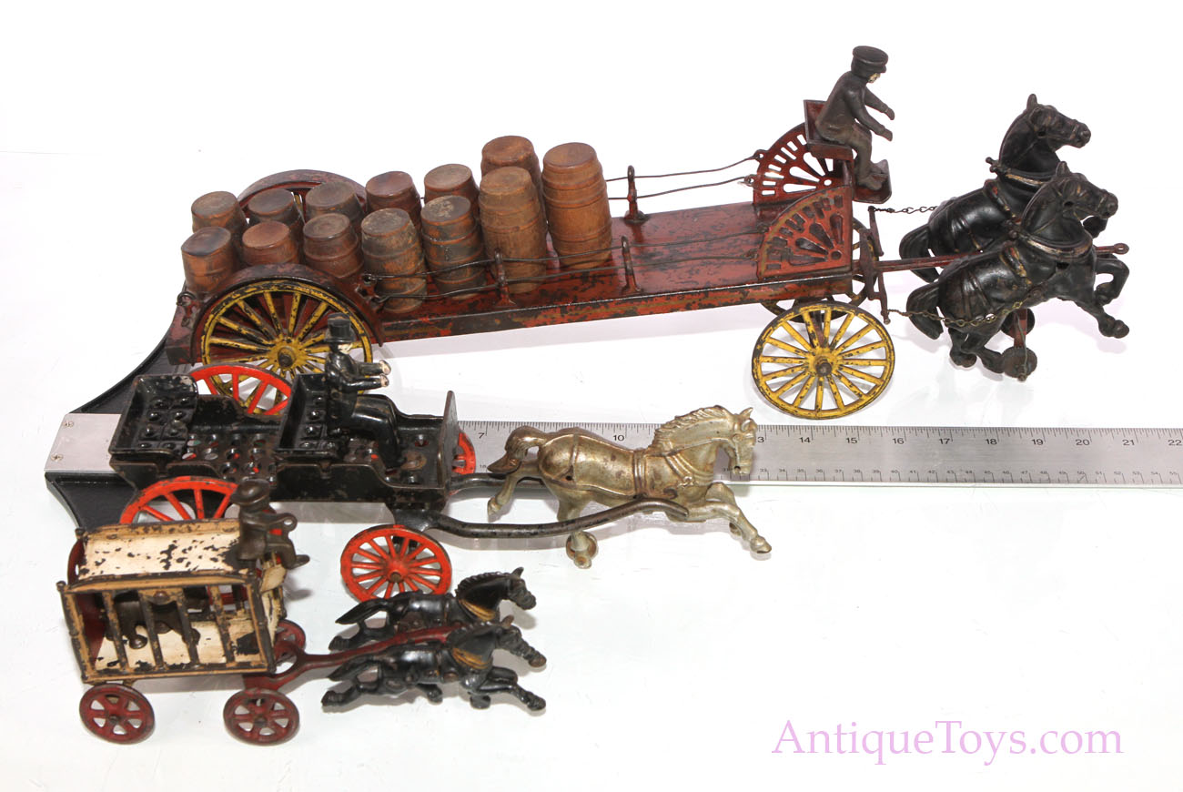 Horse Drawn Cast Iron Toy *SOLD* Antique Toys for Sale