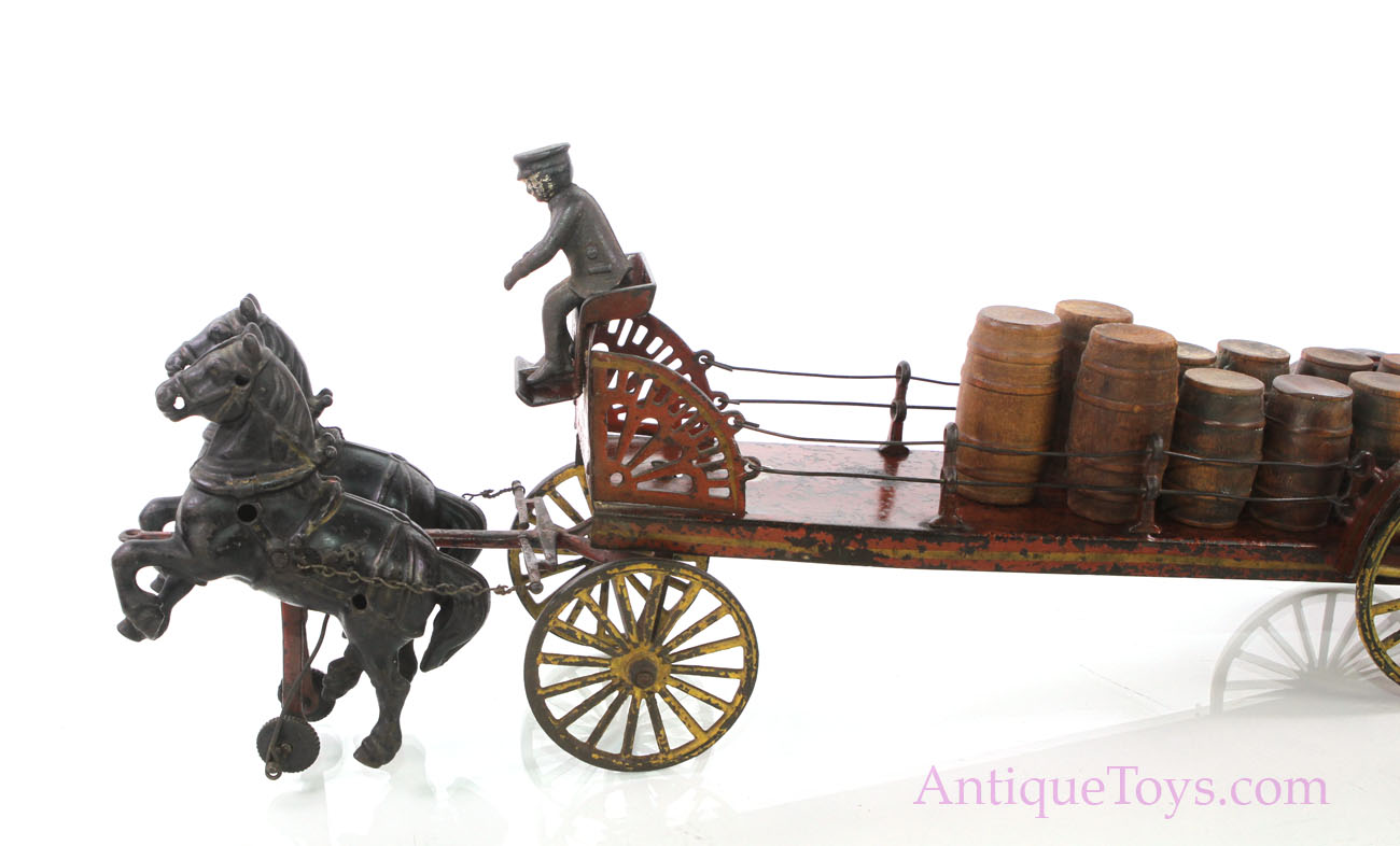Horse Drawn Cast Iron Toy *SOLD* Antique Toys for Sale