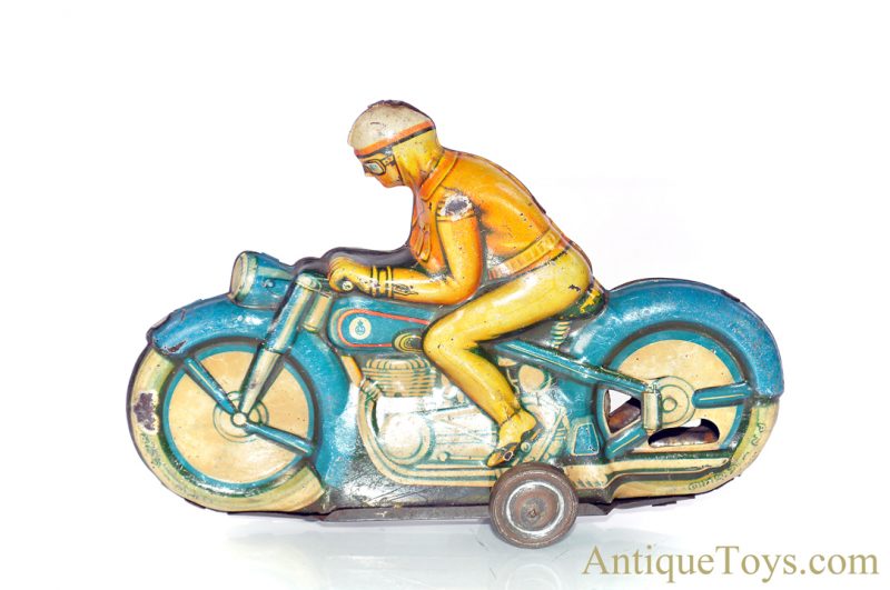 Niederman Tin Lithographed Friction Motorcycle German Toy *SOLD* - Image 2